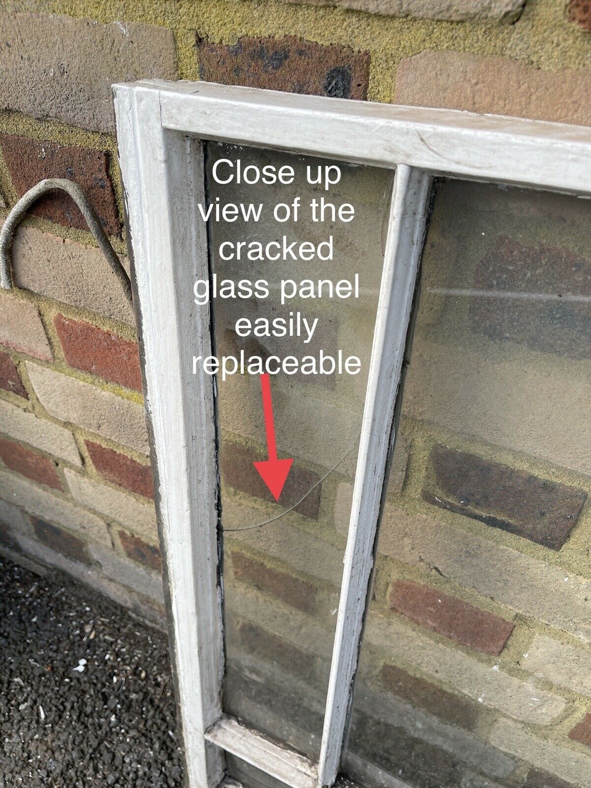 Reclaimed Old Edwardian 6 Panel Wooden Panel Sash Window