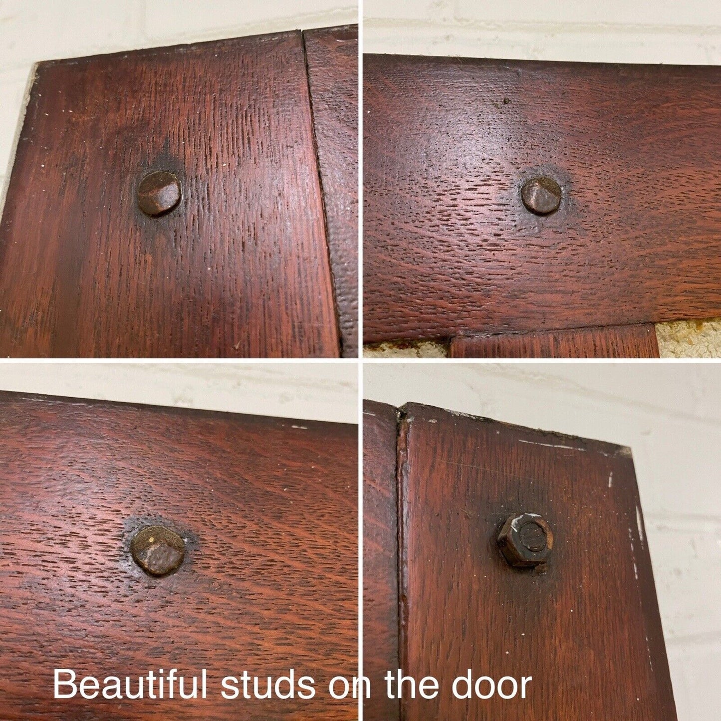 Reclaimed Studded Wooden Front Door  2025mm x 810mm