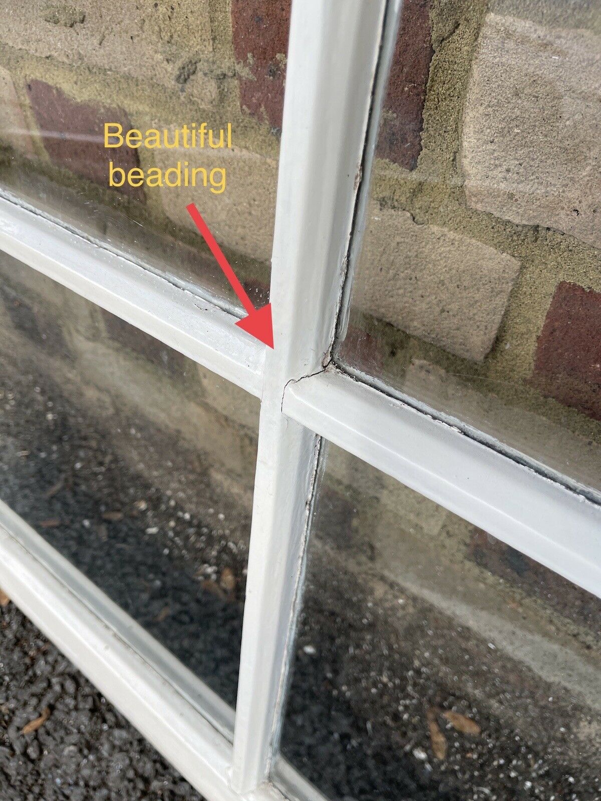 Reclaimed Old Georgian 4 Panel Wooden Window 860 x 785 mm