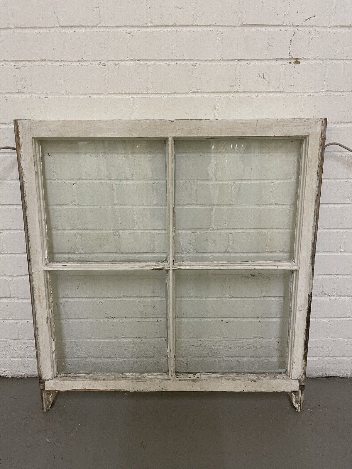 Reclaimed Old Georgian 4 Panel Wooden Window 865 x 798mm