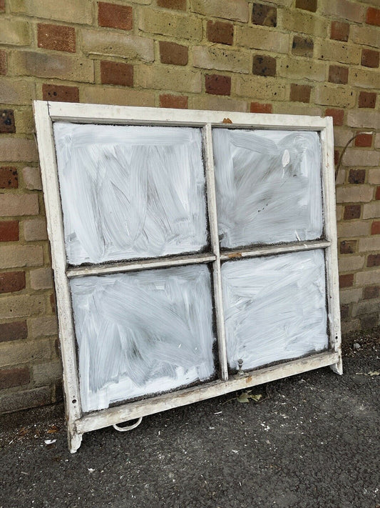 Large Reclaimed Old Georgian 4 Panel Wooden Sash Window 1015 x 1065mm
