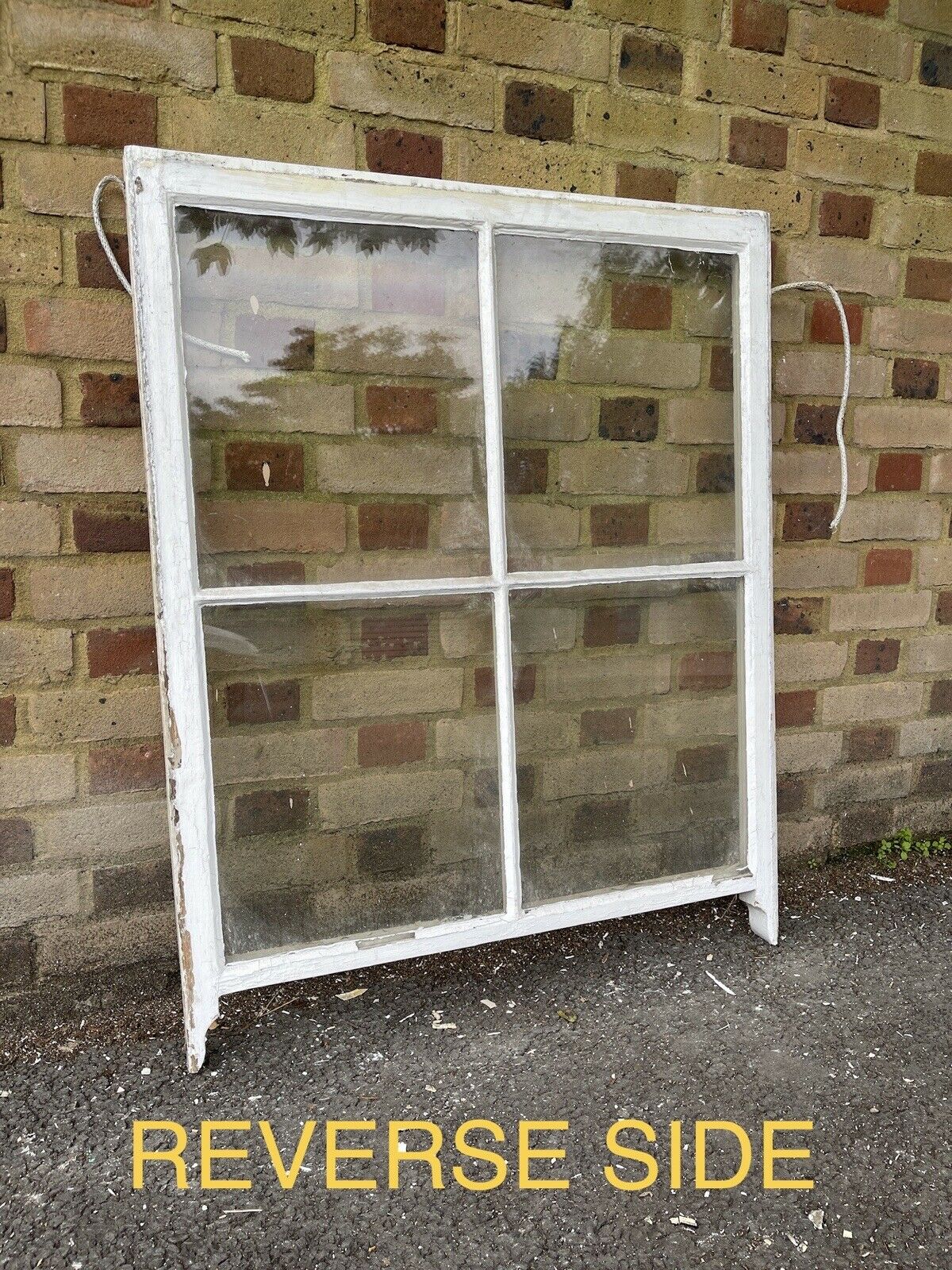 Reclaimed Old Georgian 4 Panel Wooden Window 1070 x 865 mm
