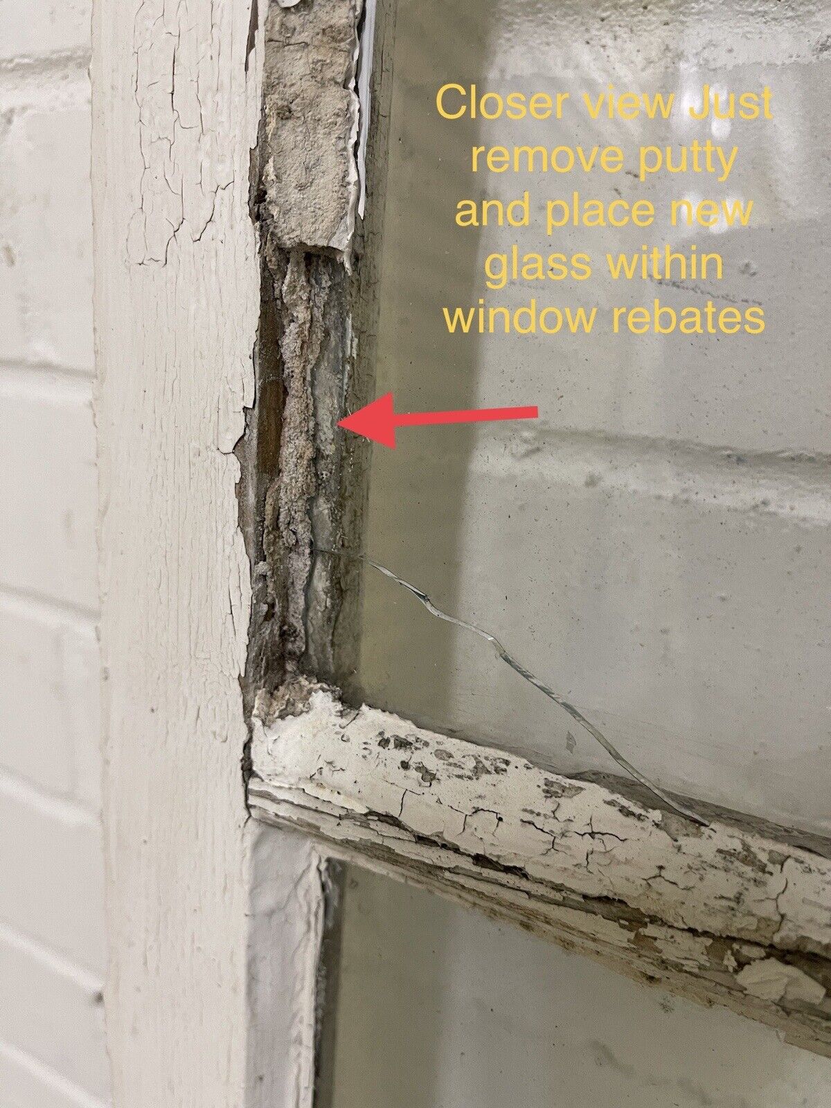 Reclaimed Old Georgian 6 Panel Wooden Window 575 x 1095mm