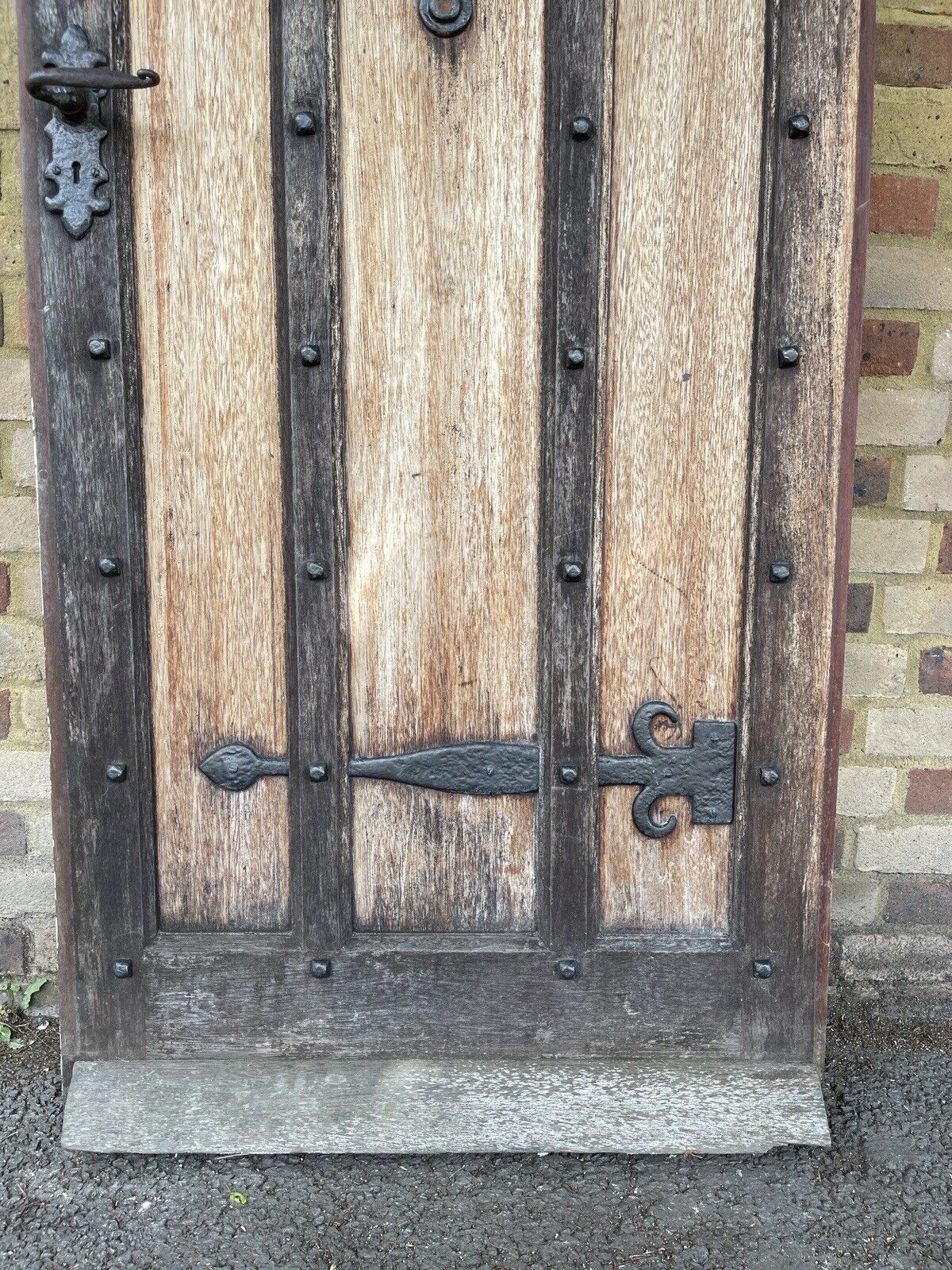 Reclaimed Oak Studded Wooden Front Door 1975 or 1960 x 835mm
