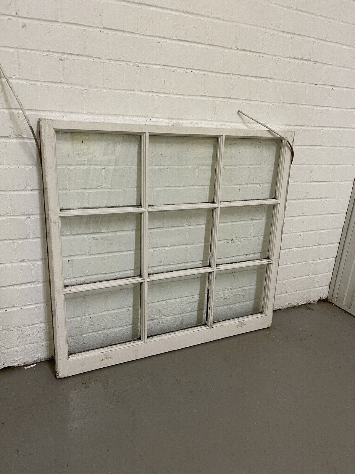 Reclaimed Old Georgian 9 Panel Wooden Window 912 x 832mm