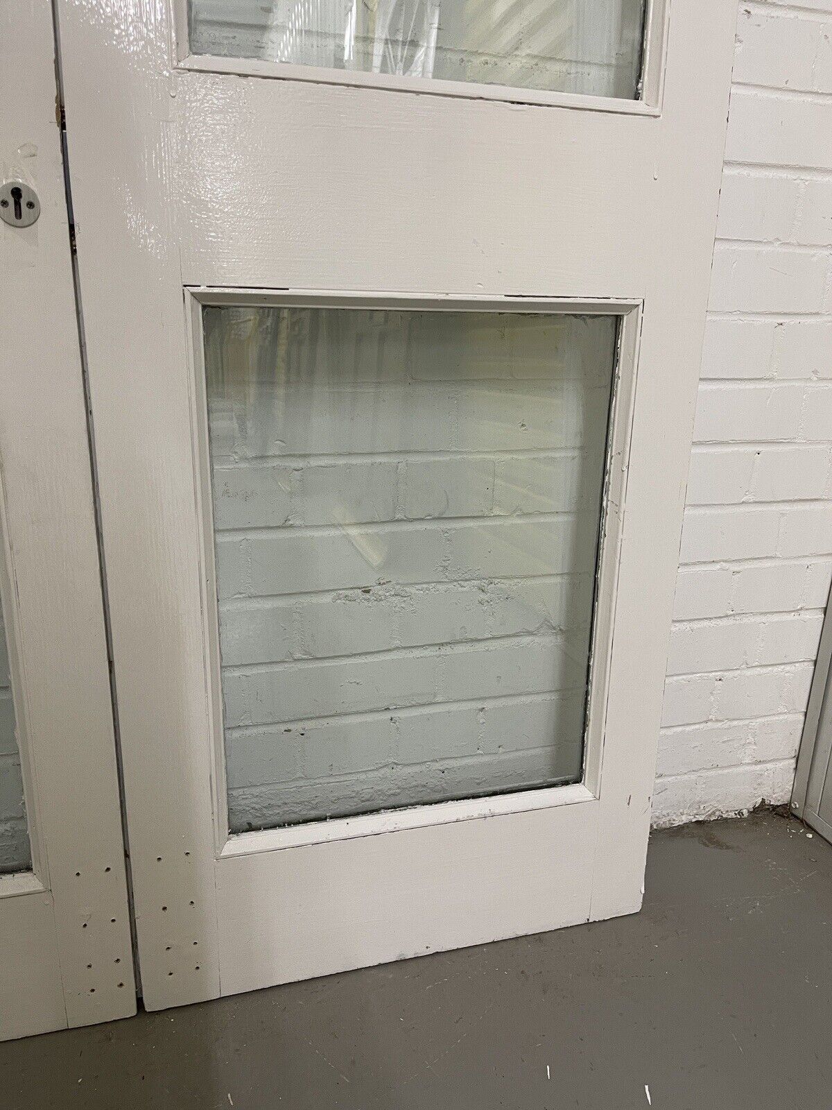 Reclaimed Old French Double Glazed Glass Wooden Double Doors 1978 x 1163mm