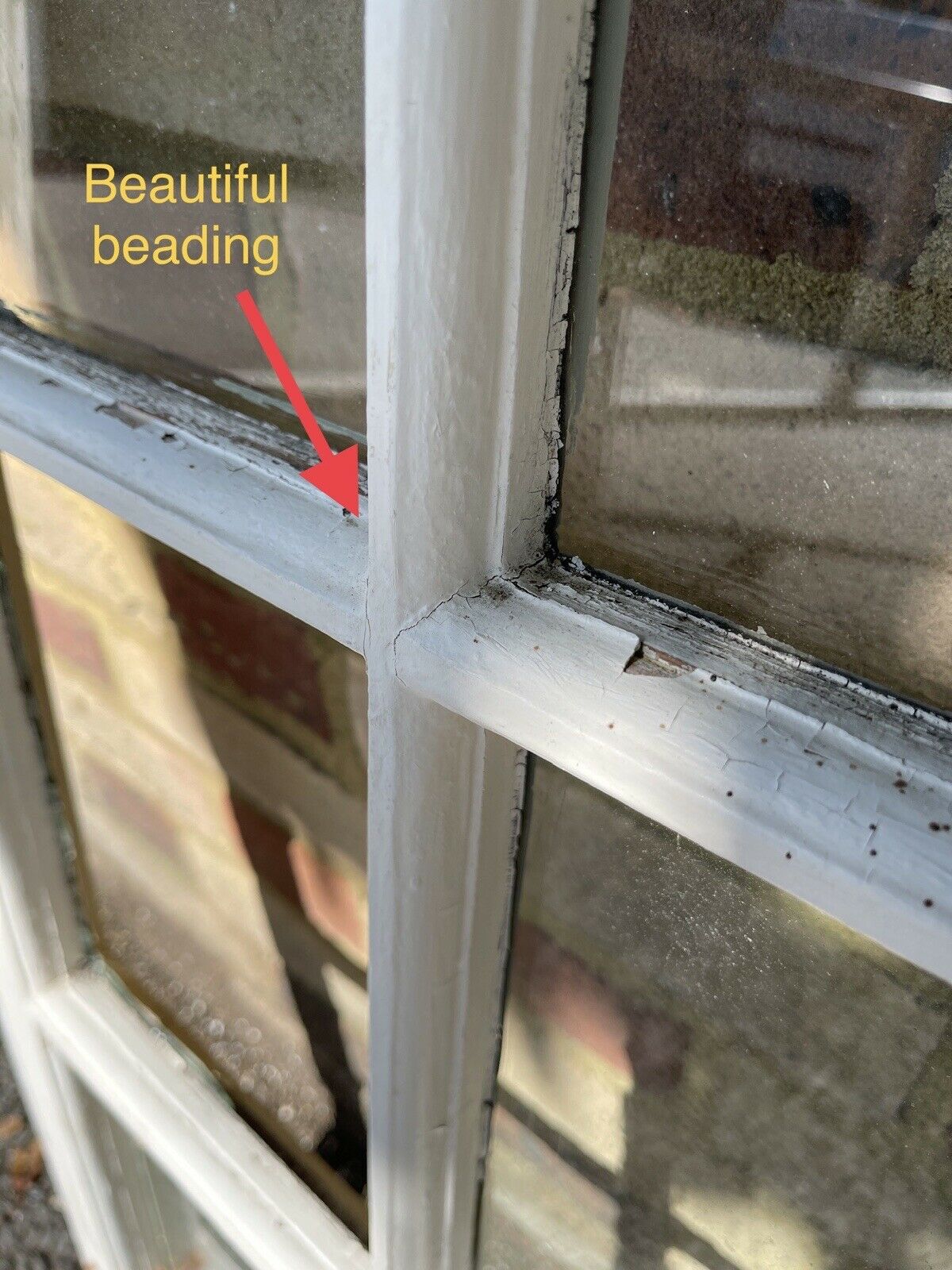 Reclaimed Old Georgian 9 Panel Wooden Window 720 x 975mm