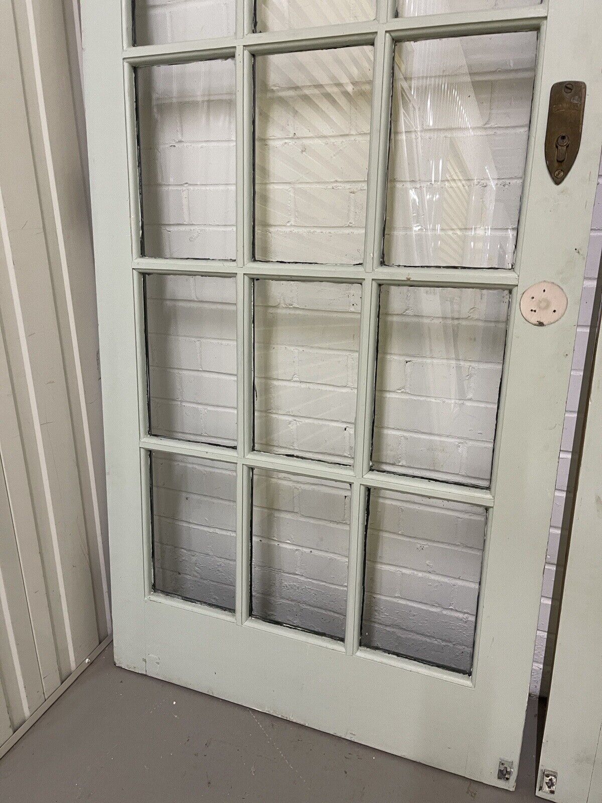 Pair Of Reclaimed Georgian Wooden Panel External Side Back Doors 1980 x 835mm