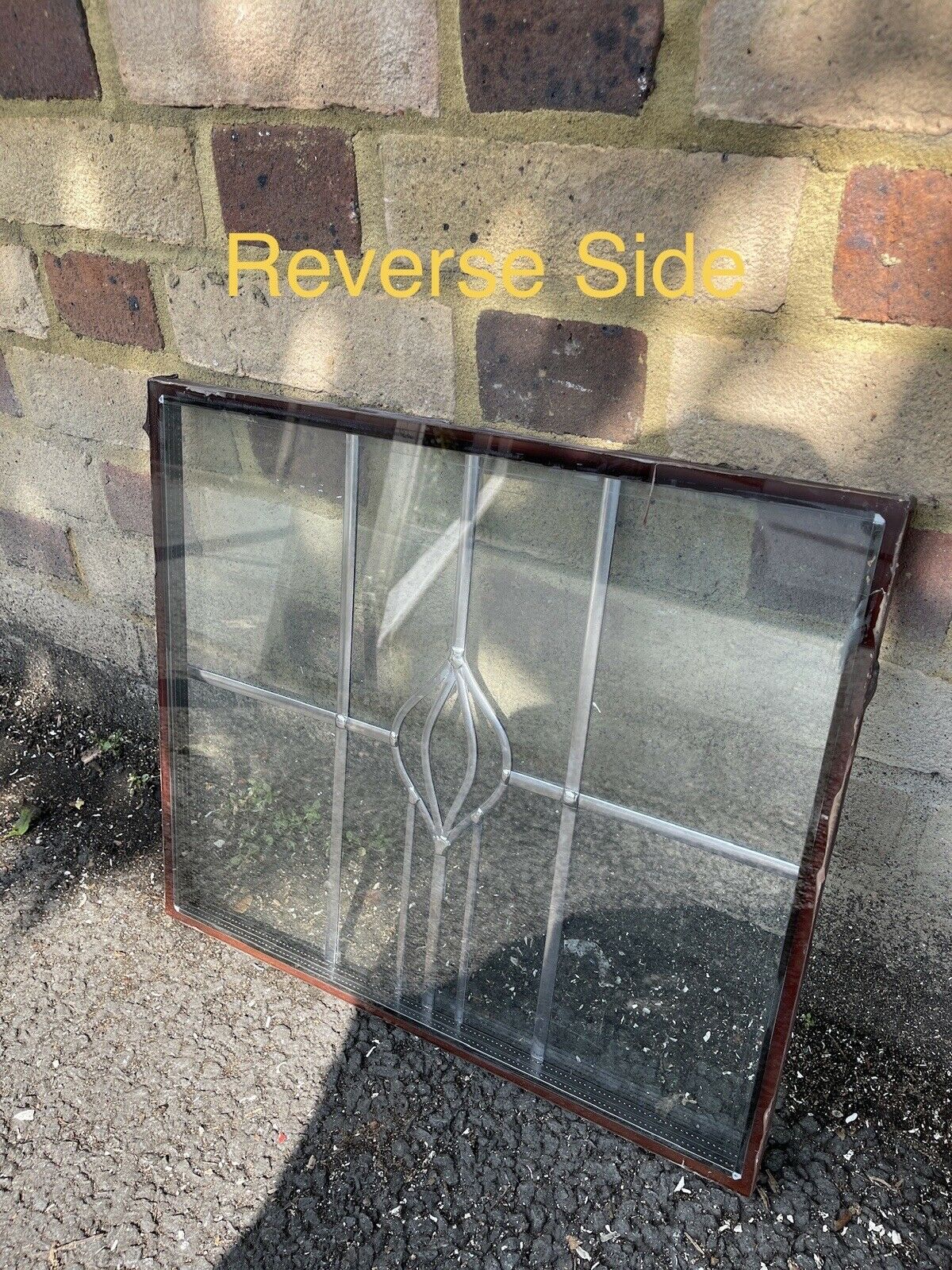 Job Lot Of Five Leaded Light Double Glazed Stained Glass Panes Panels