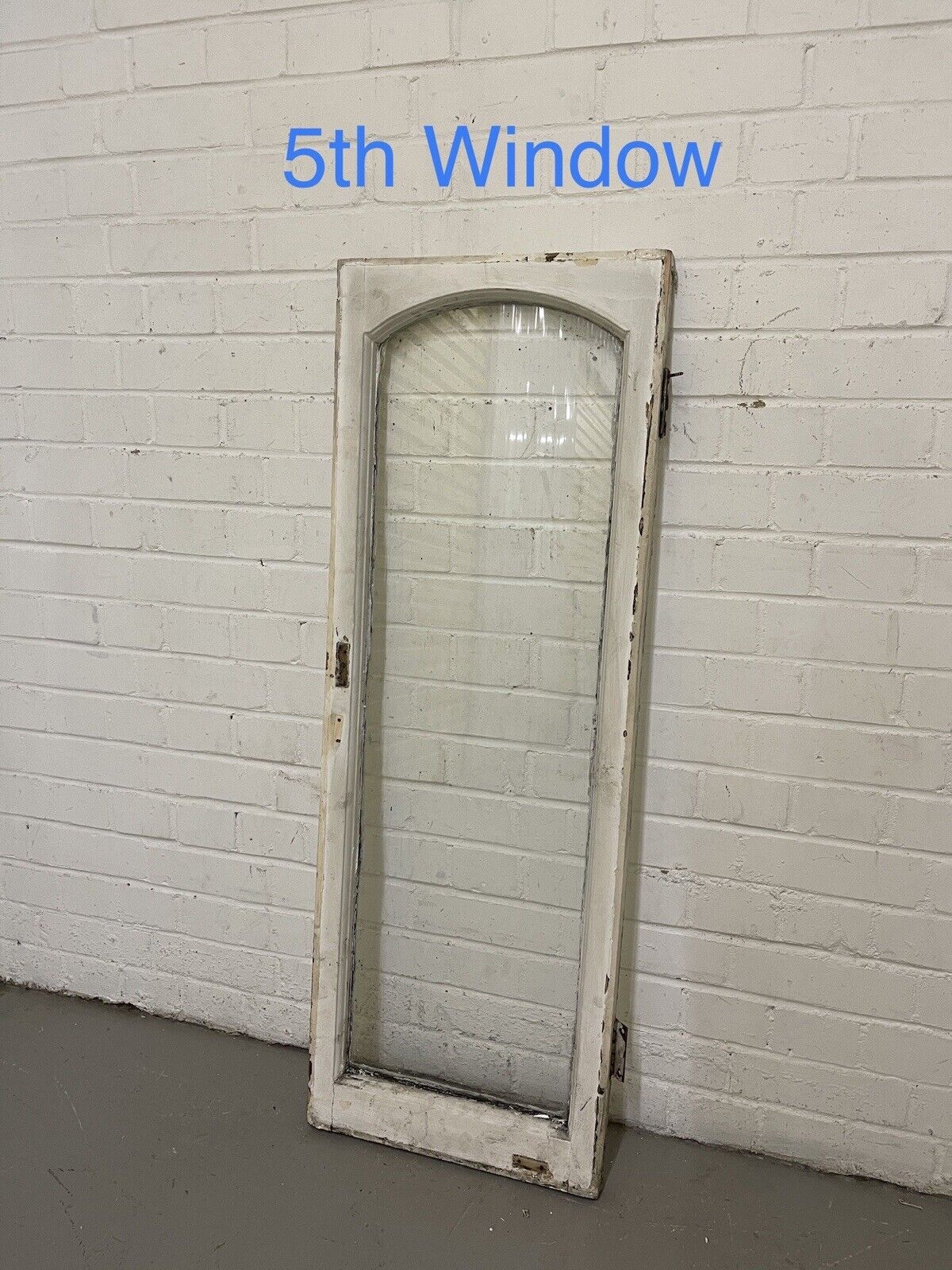 Job Lot Of 5 Reclaimed Old Edwardian Arch Wooden Windows 1160 x 413mm
