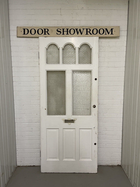 Reclaimed Victorian Edwardian Wooden Panel Front Door 2130 x 910mm