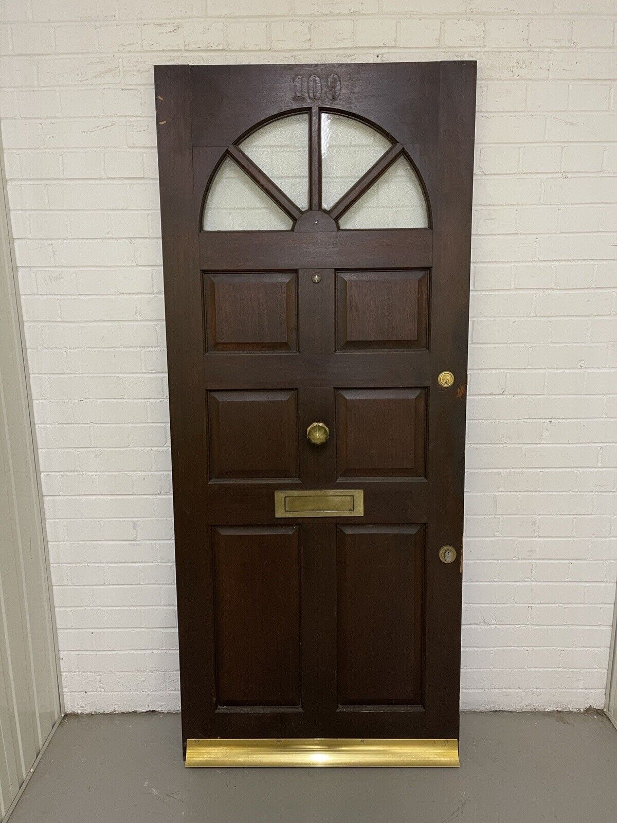 Reclaimed Carolina Old Single Glazed Glass Wooden Door 1967 x 835mm