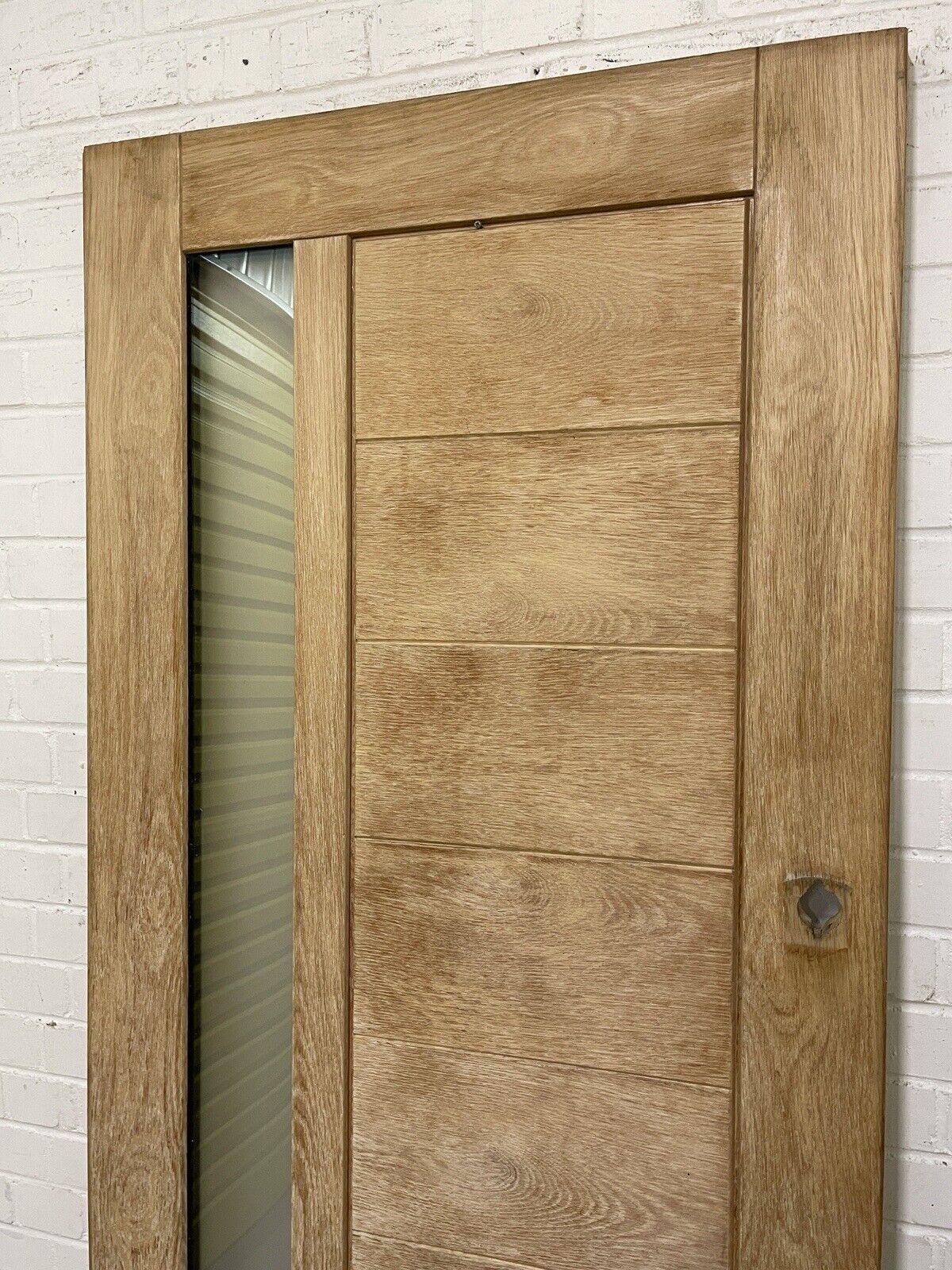 Oak Veneer Bespoke Wooden External Front Door 1965 x 840mm