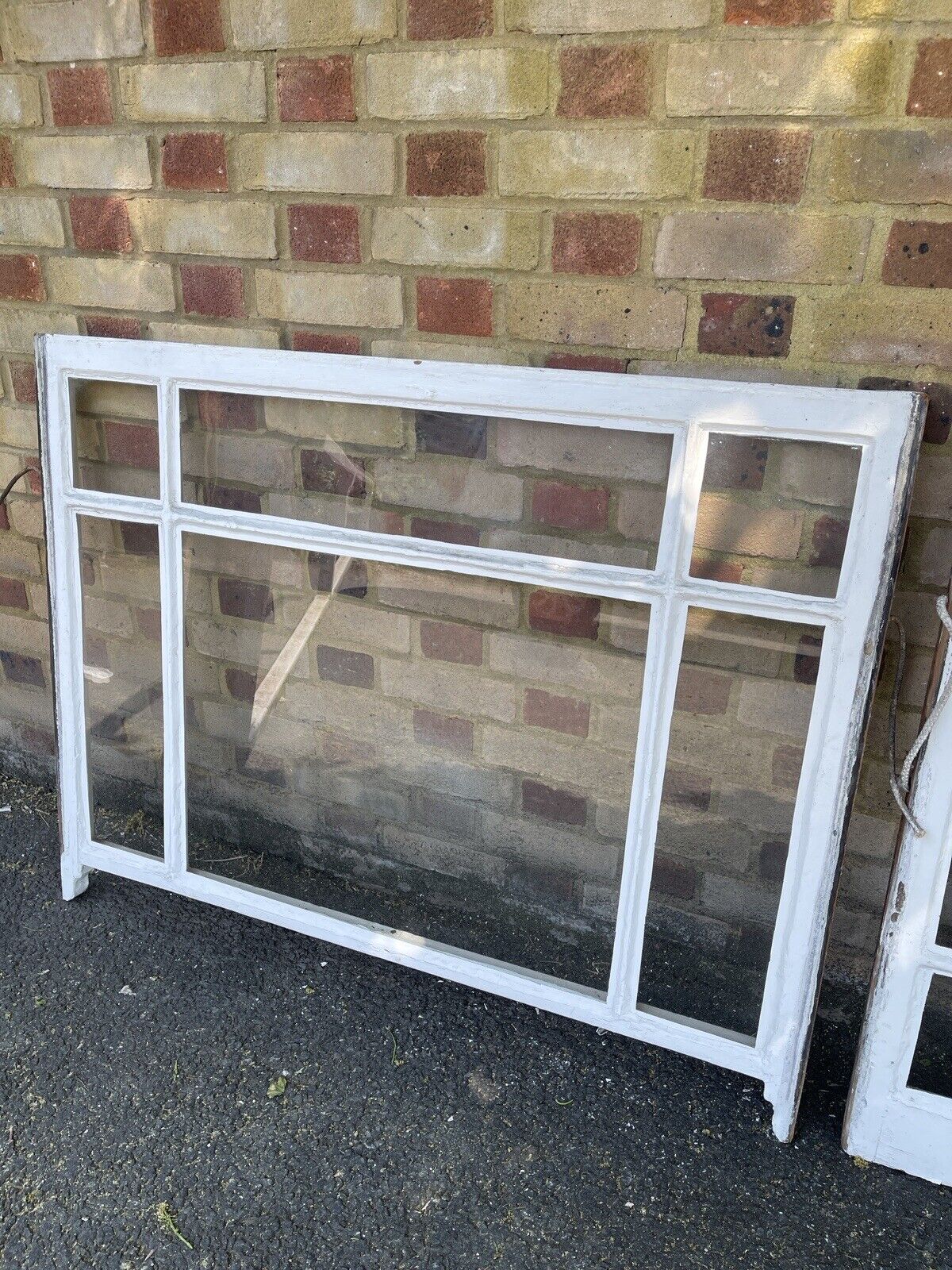 Pair Of Reclaimed Old Edwardian 6 Panel Wooden Panel Sash Window 915 x 1190mm