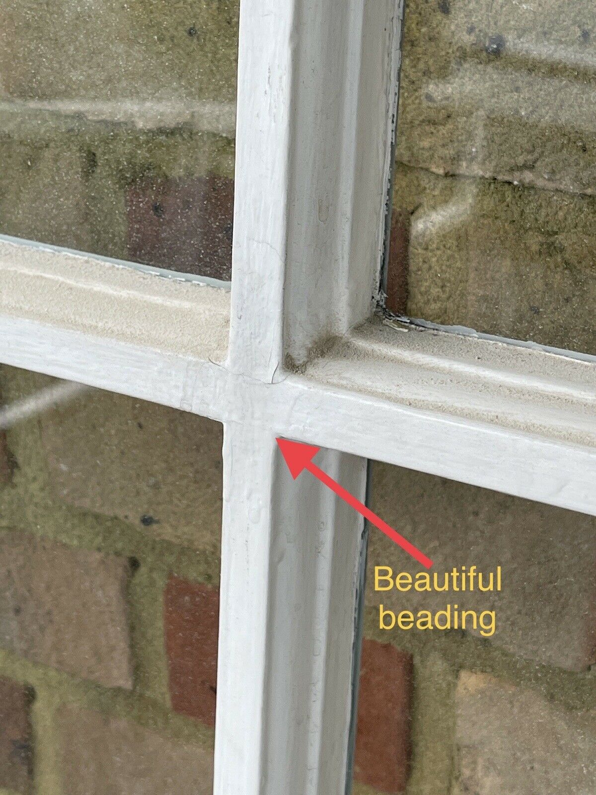 Reclaimed Old Georgian 8 Panel Wooden Window 1500 x 520mm