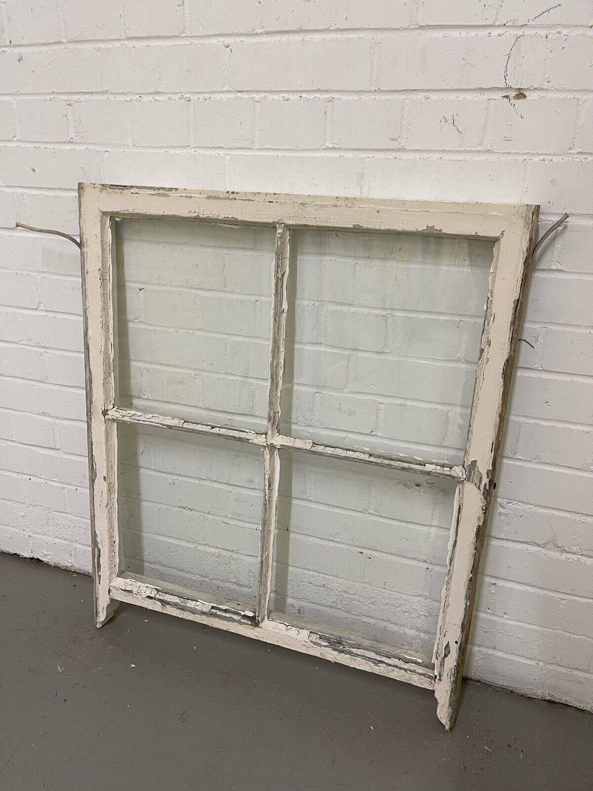Reclaimed Old Georgian 4 Panel Wooden Window 865 x 725mm