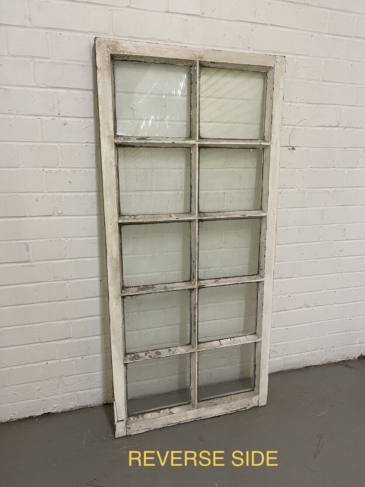 Modern Georgian 10 Panel Wooden Window 605 x 1290mm