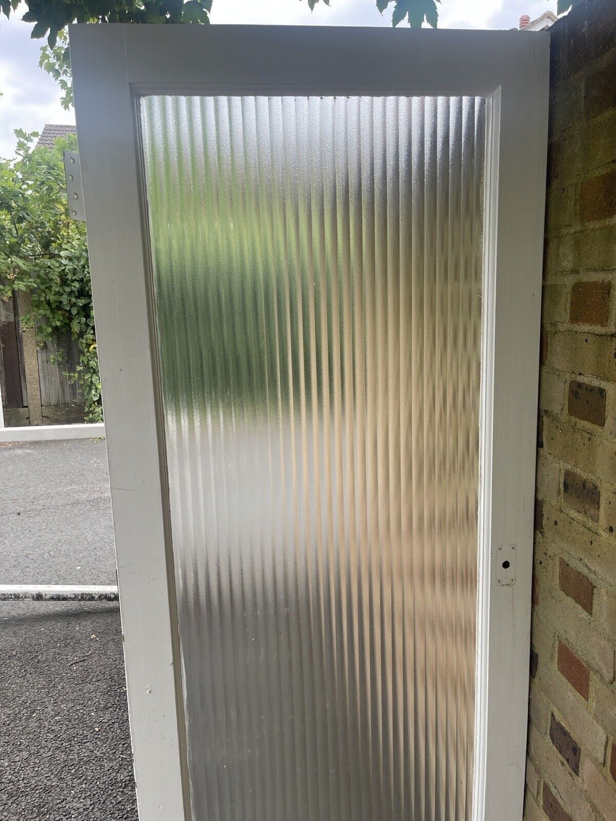 Reclaimed Reeded Glass Internal Or External Door 1960 x 760mm