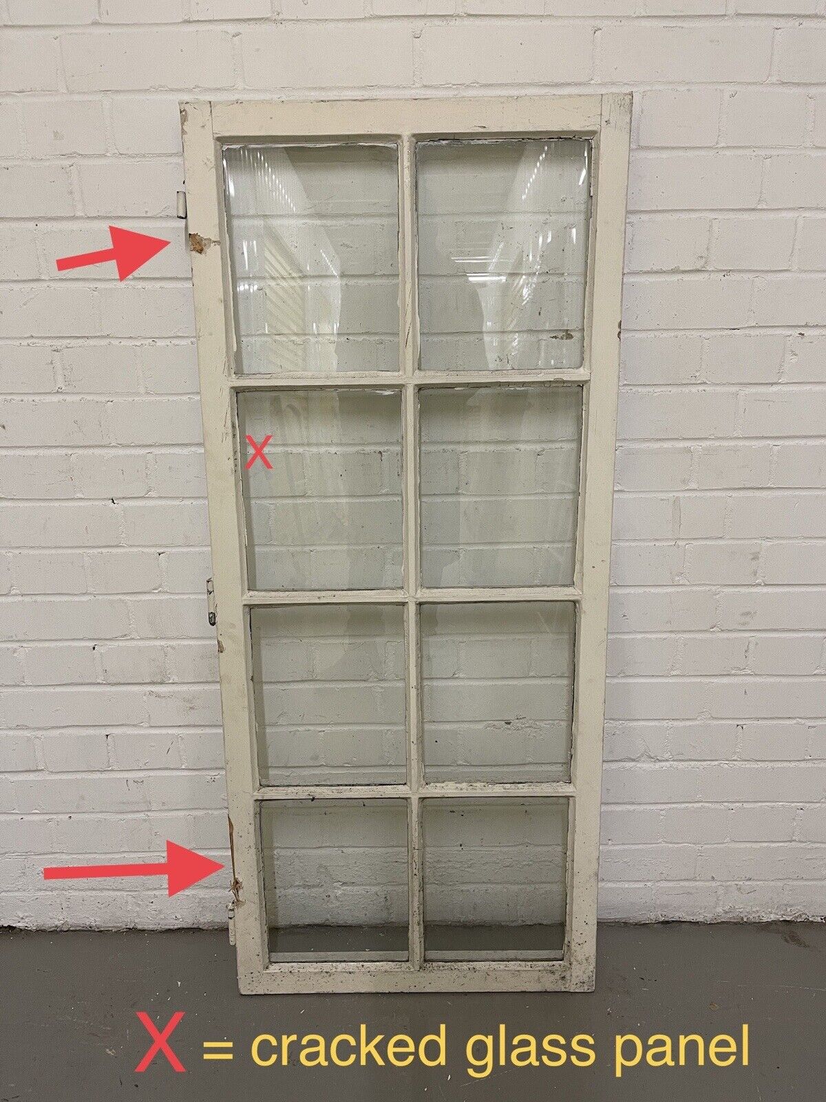 Modern Georgian 8 Panel Wooden Window 565 x 1290mm