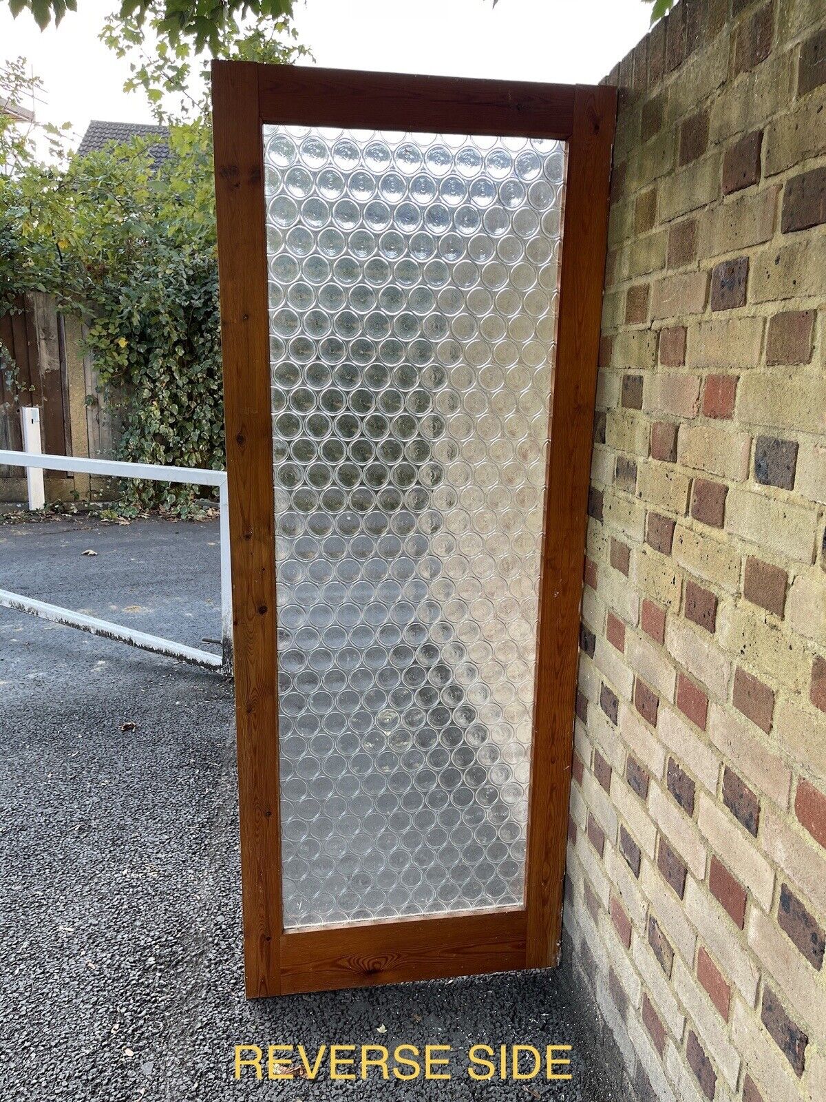 Reclaimed Art Deco Retro Round Glass Internal Door 1945 x 755mm