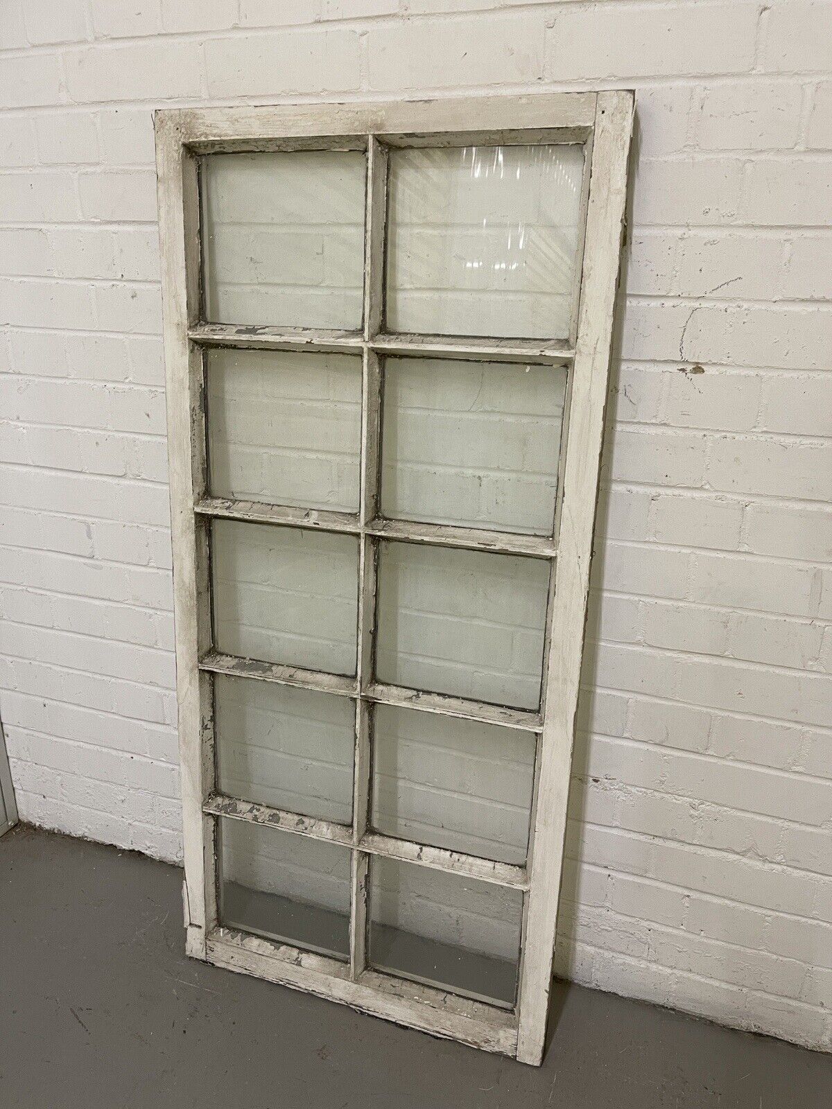 Modern Georgian 10 Panel Wooden Window 605 x 1290mm