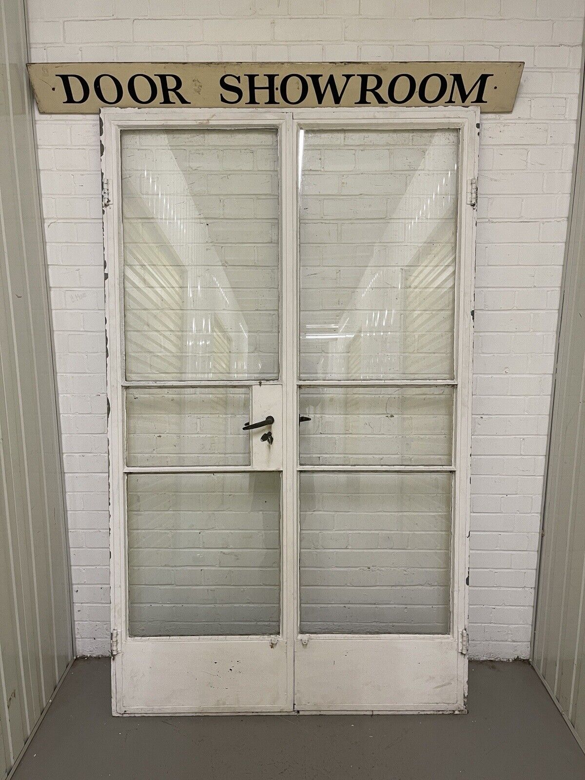 Reclaimed Vintage Industrial Crittall Crital Steel French Doors 1235 x 2055mm