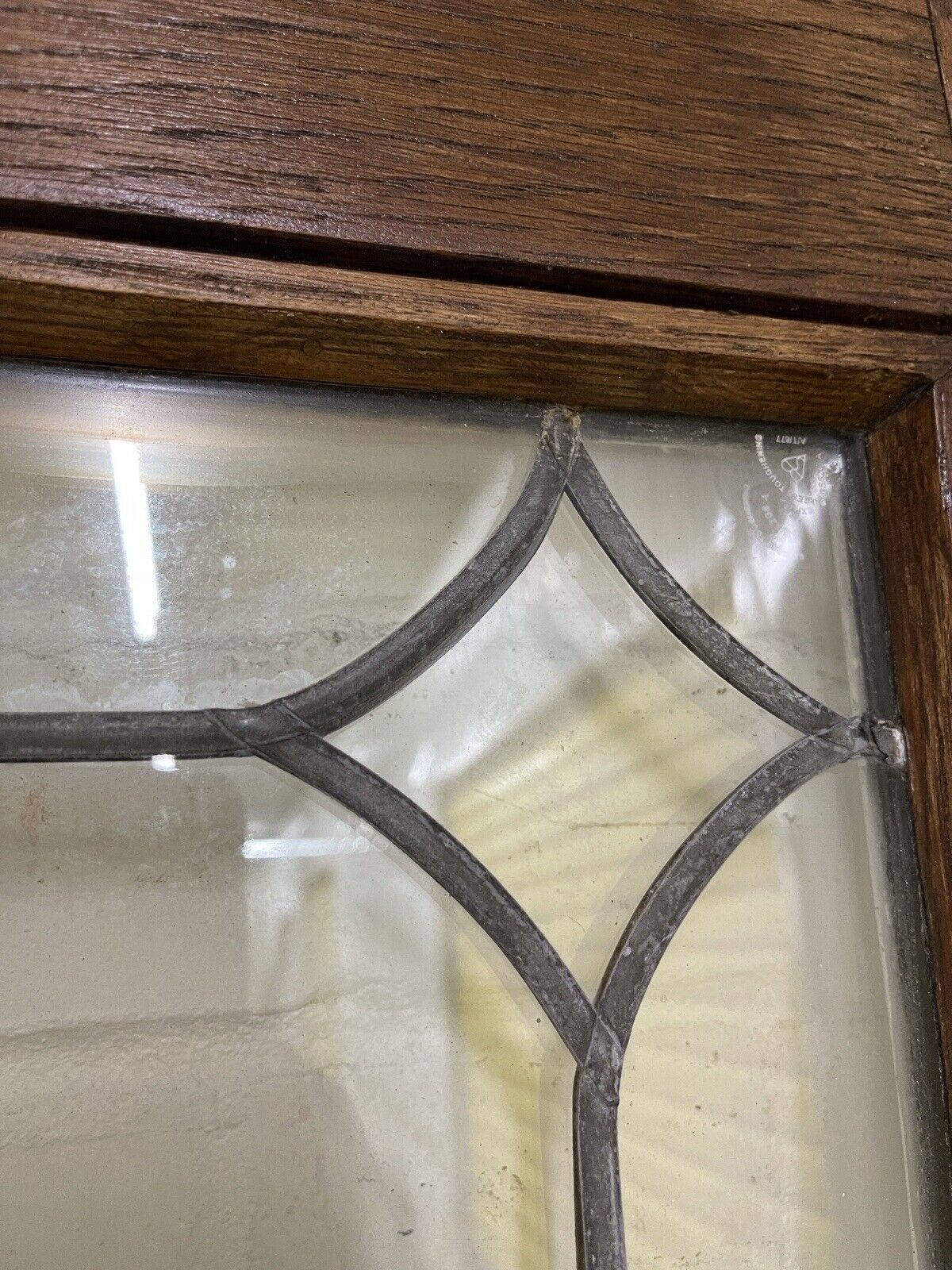 Reclaimed Old Double Glazed Glass Oak Wooden Door Side Back Door 1995 x 744mm
