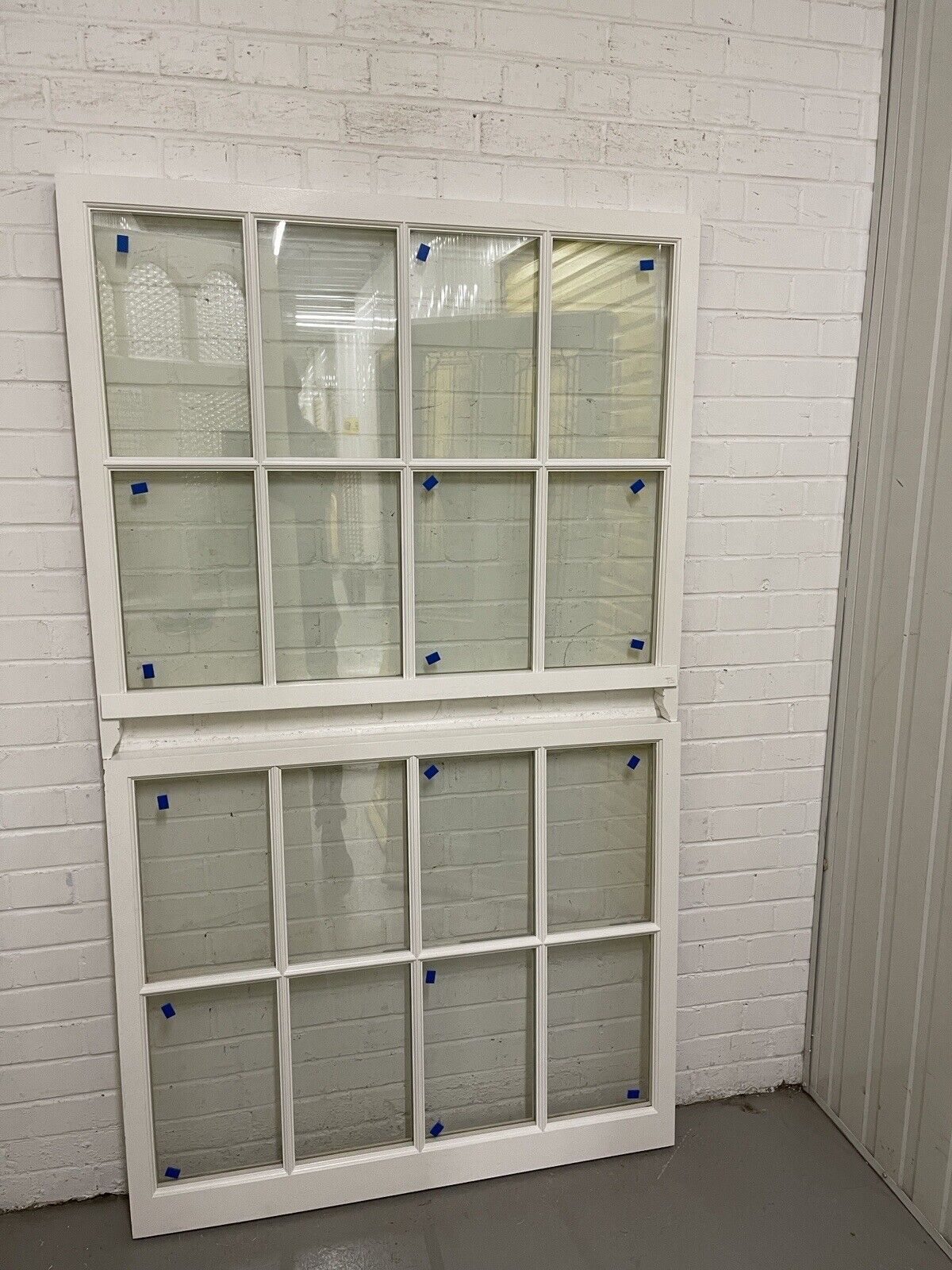 Pair Of Modern Georgian Bespoke Wooden 8 Panel Window 940 x 1070 907mm x 1070mm