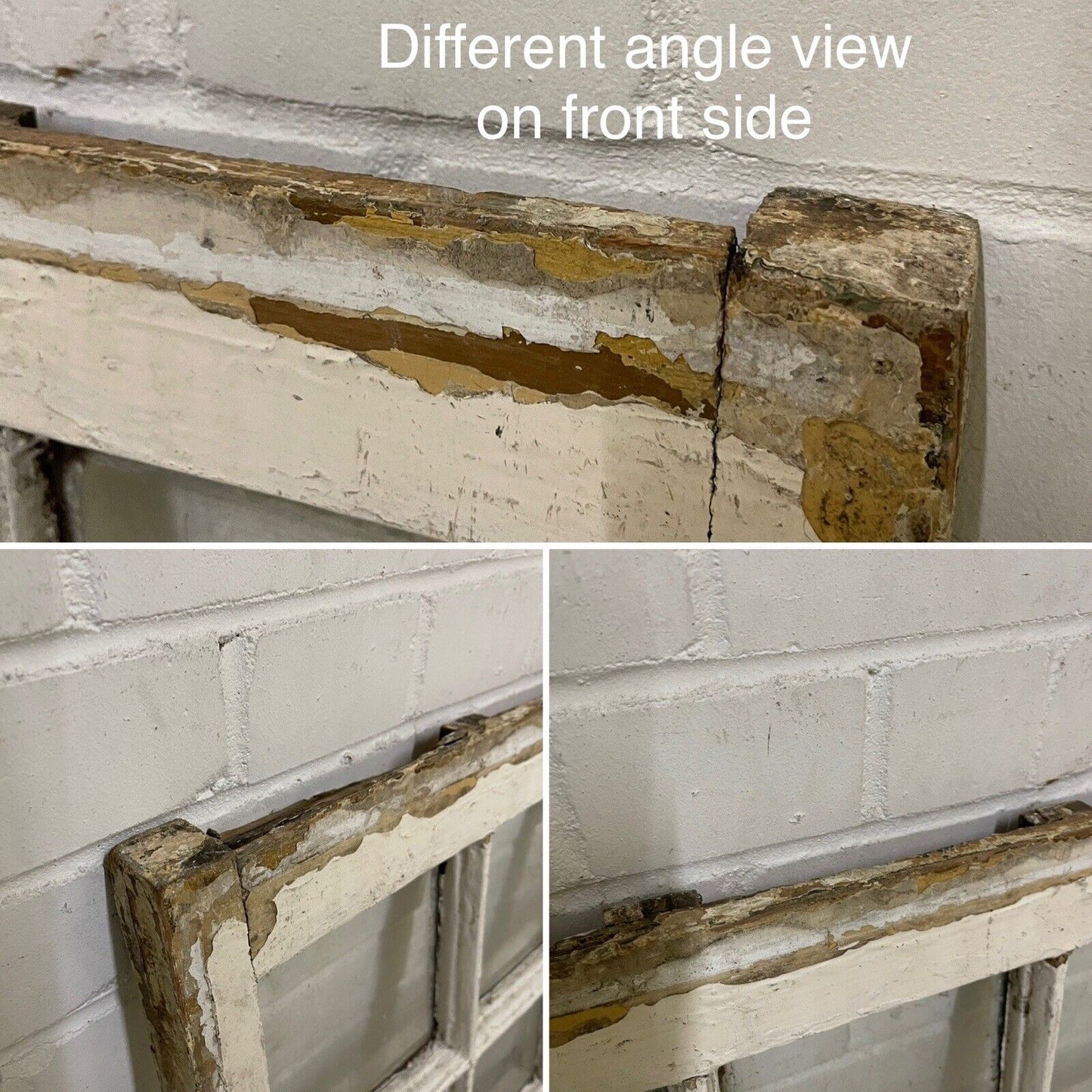 Reclaimed Old Georgian 9 Panel Wooden Window 570 x 630mm