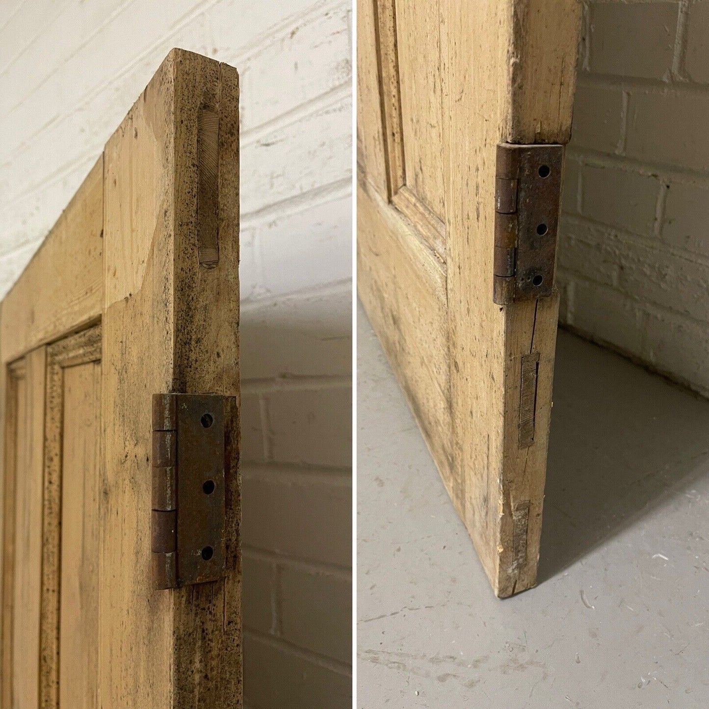 Distressed Reclaimed Victorian Pine Internal 4 panel Door 1910 x 695mm Or 690mm