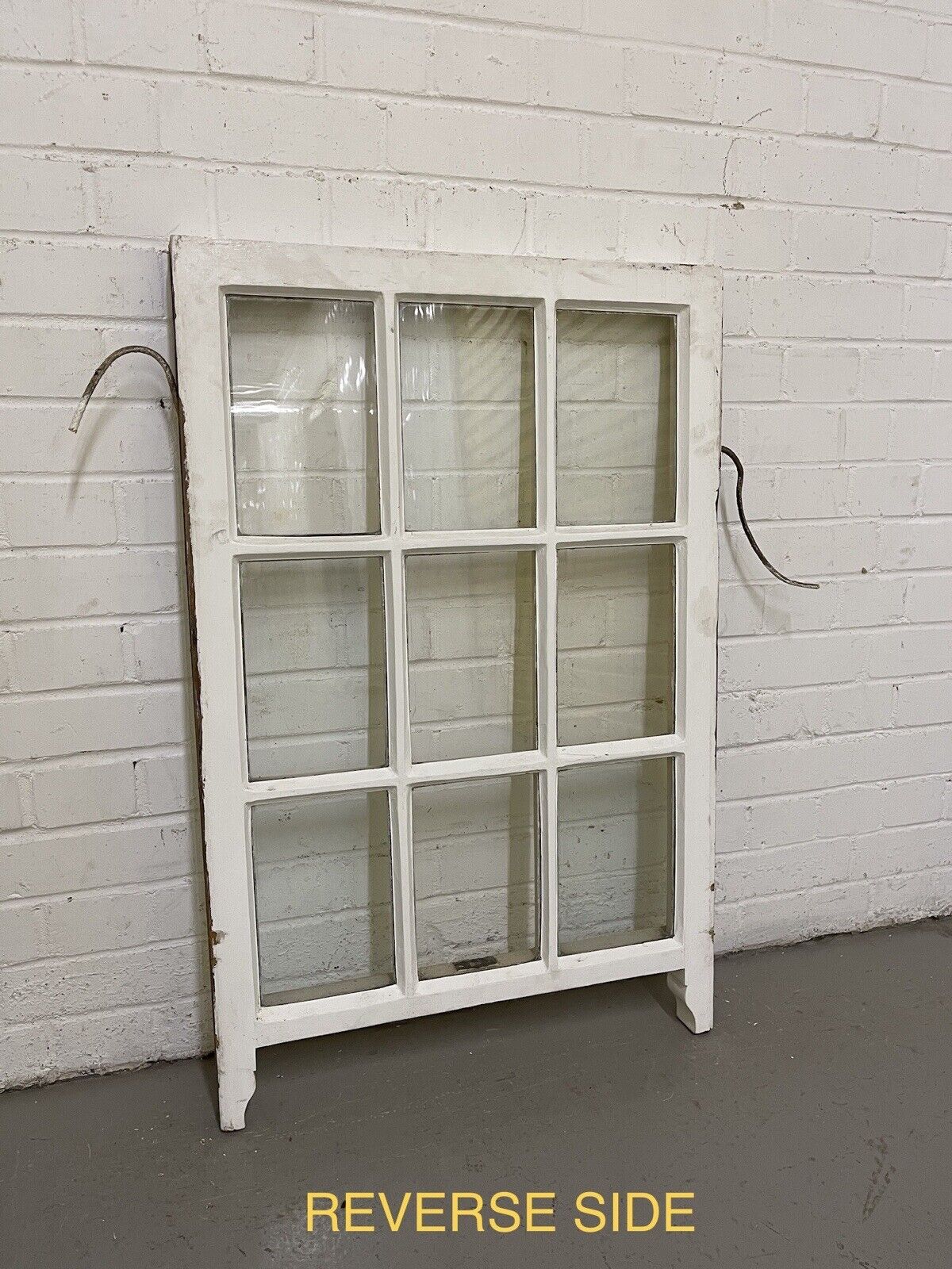 Reclaimed Old Georgian 9 Panel Wooden Window 605 x 928mm
