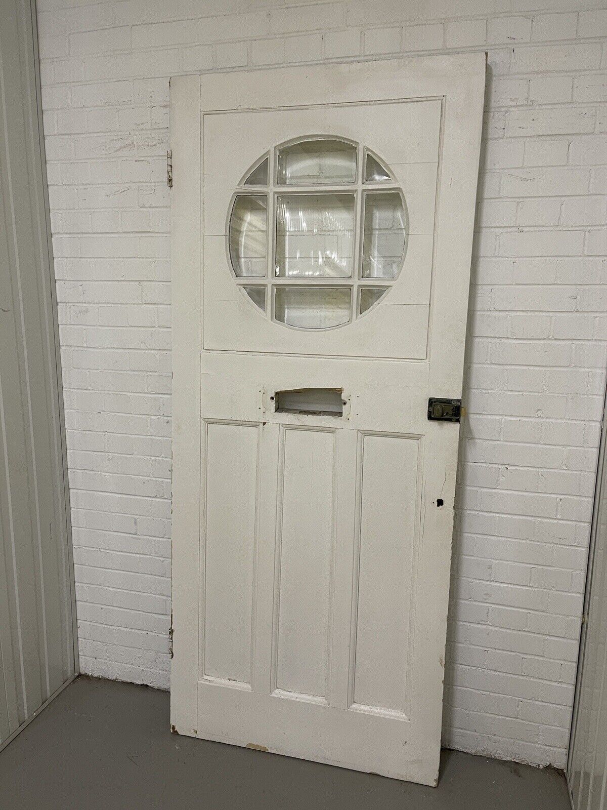 Reclaimed Old Edwardian Wooden Panel Front Door 2125 or 2130mm x 906mm