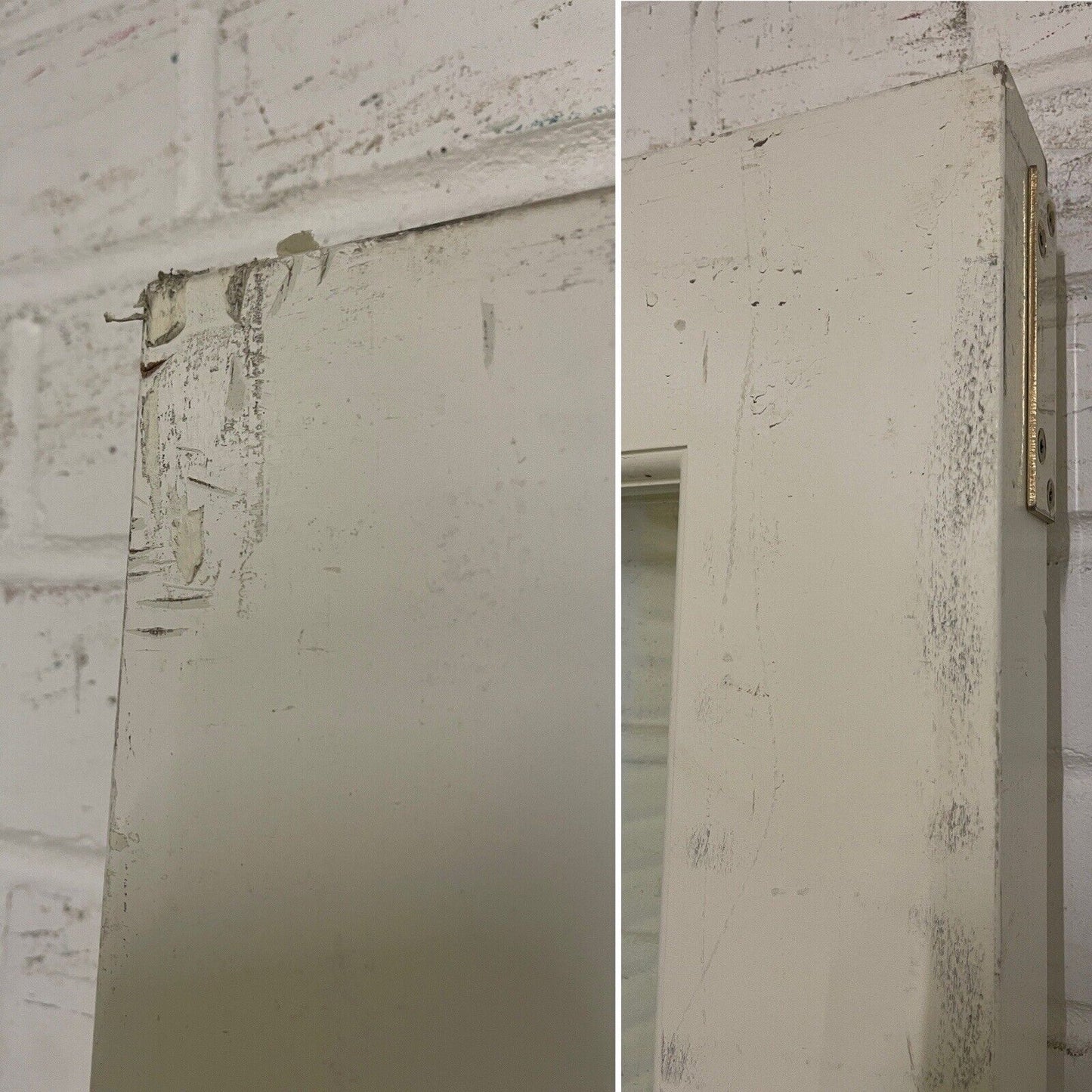Large Pair Reclaimed Bespoke Wooden Side Light Windows Or Doors 1967 x 455mm