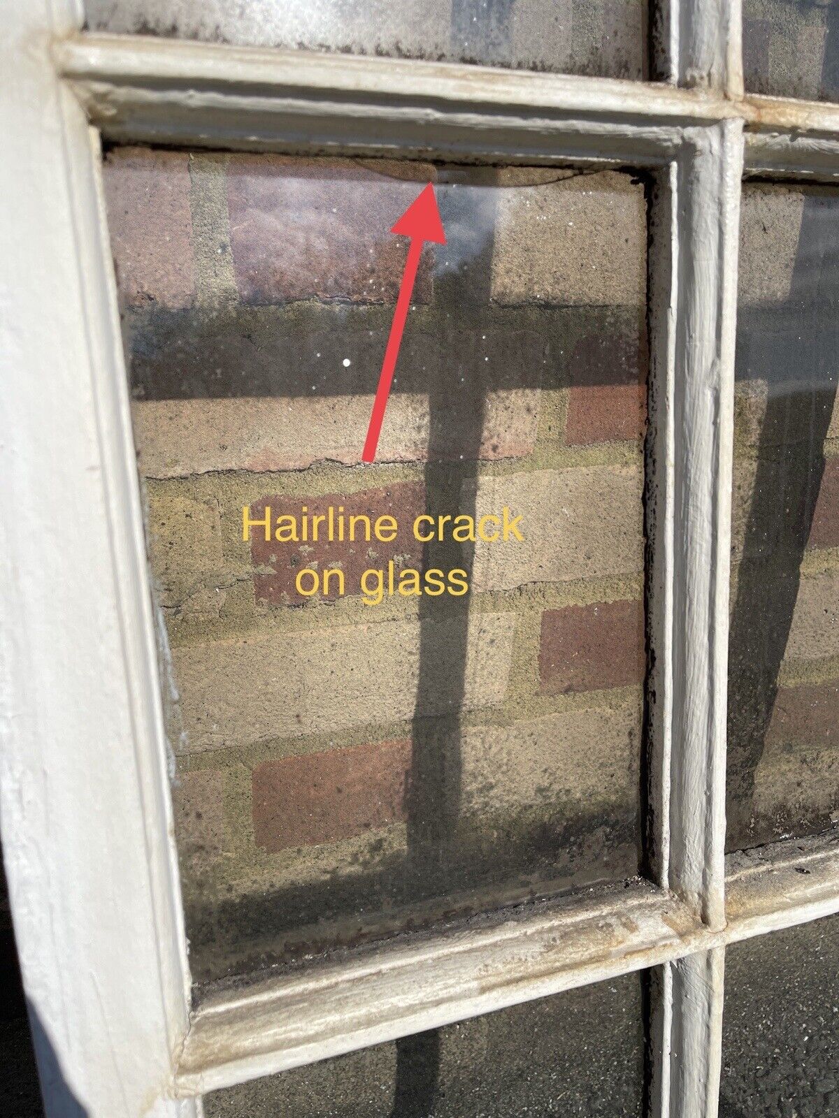 Reclaimed Old Georgian 8 Panel Wooden Window 1308 x 490mm