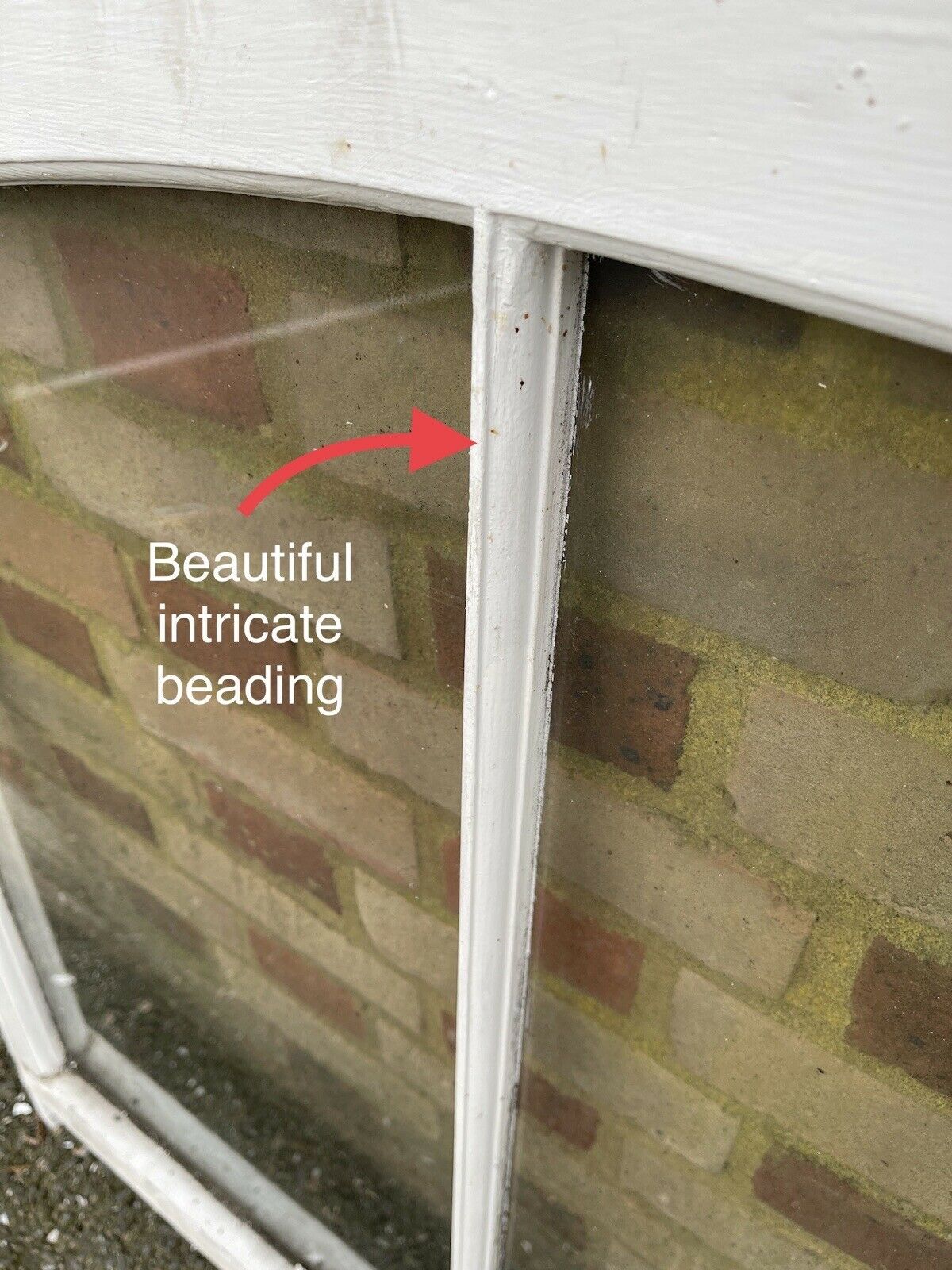 Reclaimed Old Victorian Edwardian Arch Panel Wooden Sash Window