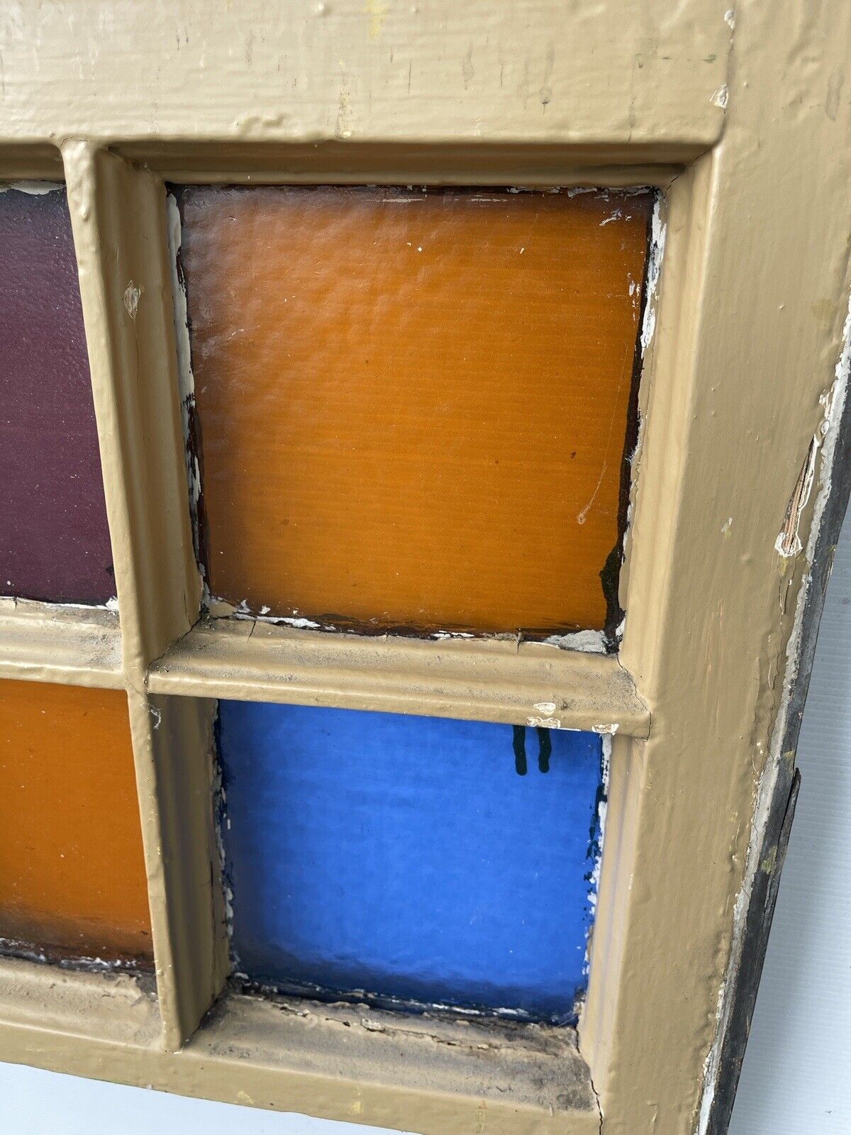 Reclaimed Old Georgian 6 Panel Wooden Window 1180 x 610mm