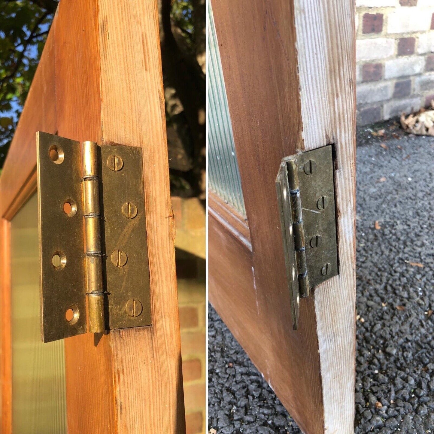 Reclaimed Reeded Glass Internal Or External Door 2020 x 813mm
