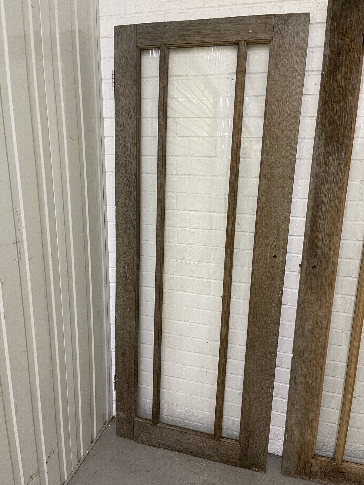 Pair Of Reclaimed Edwardian Wooden Panel External Doors 1870 x 743 1915 x 765mm