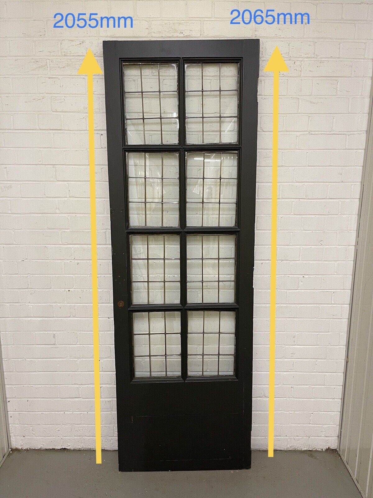 Reclaimed Art Deco Leaded Glass Arts Craft Internal Door 2055 or 2065 x 677mm