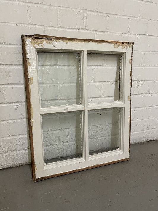 Reclaimed Old Georgian 4 Panel Wooden Window 490 x 585mm