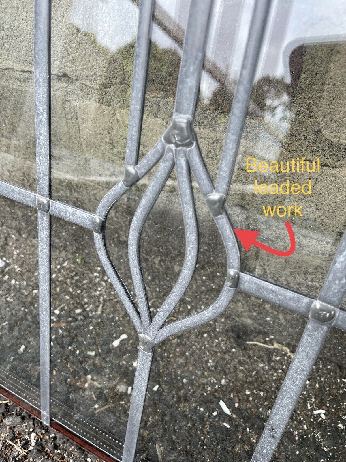 Job Lot Of Four Leaded Light Double Glazed Stained Glass Panes Panels