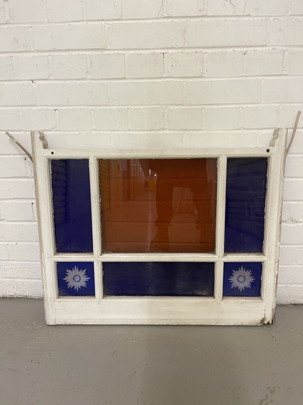 Pair Of Reclaimed Edwardian Glory Stars Wooden Panel Sash Window 590x764 634x764