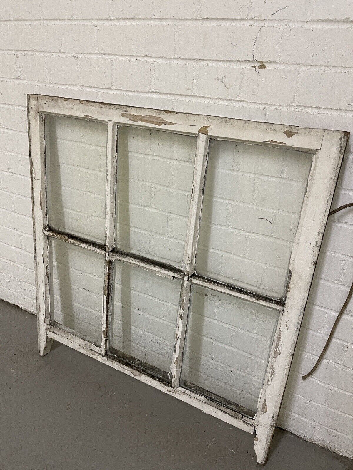 Reclaimed Old Georgian 6 Panel Wooden Window 835 x 895mm