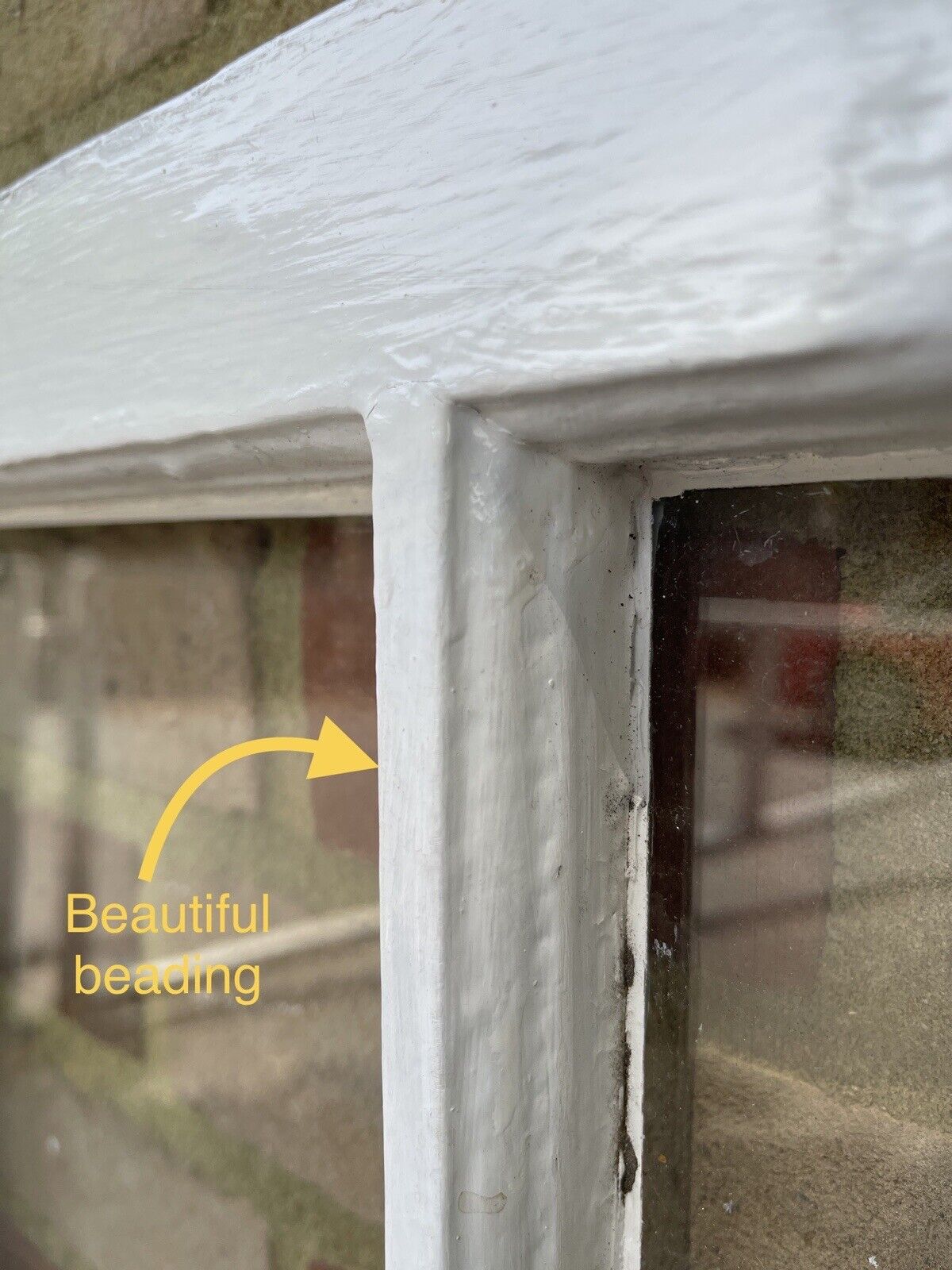 Reclaimed Old Georgian 4 Panel Wooden Window 1035 x 570mm