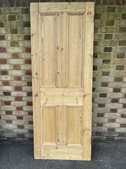 Original Vintage Reclaimed Victorian Pine Internal 4 panel Door 1955 x 760mm