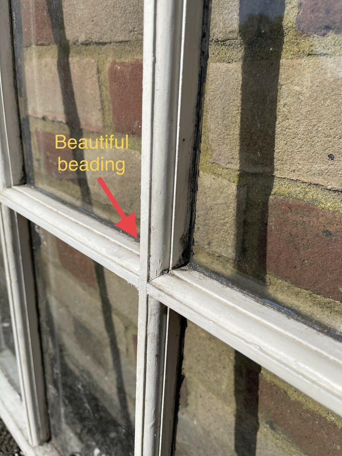 Reclaimed Old Georgian 6 Panel Wooden Window