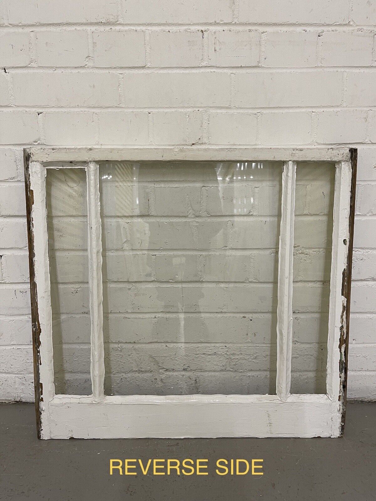 Pair Of Reclaimed Old Edwardian Sash Panel Wooden Window 678 x 580 680 x 624mm