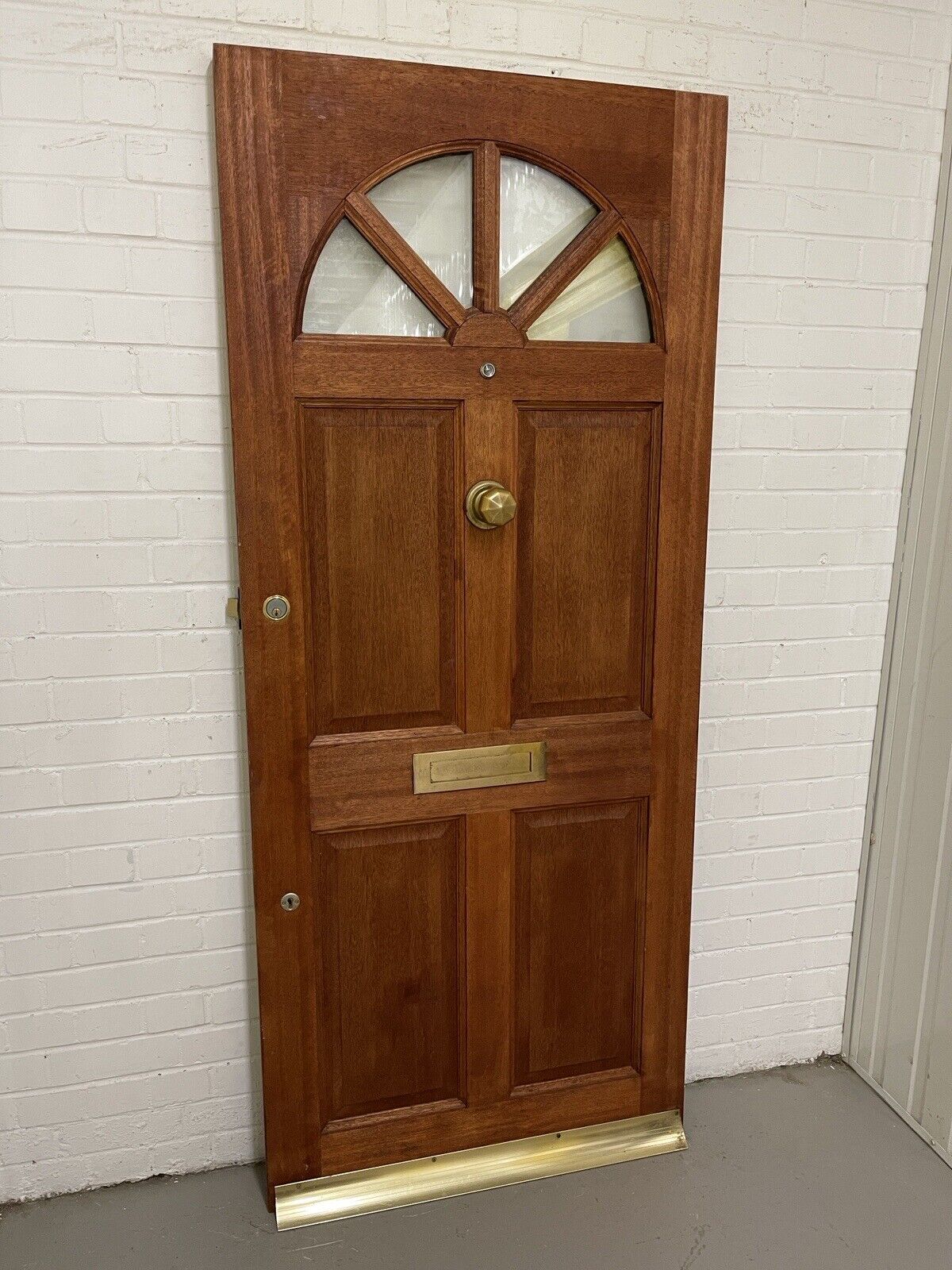 Reclaimed Carolina Old Toughened Glazed  Glass Wooden Door 1955 x 840mm