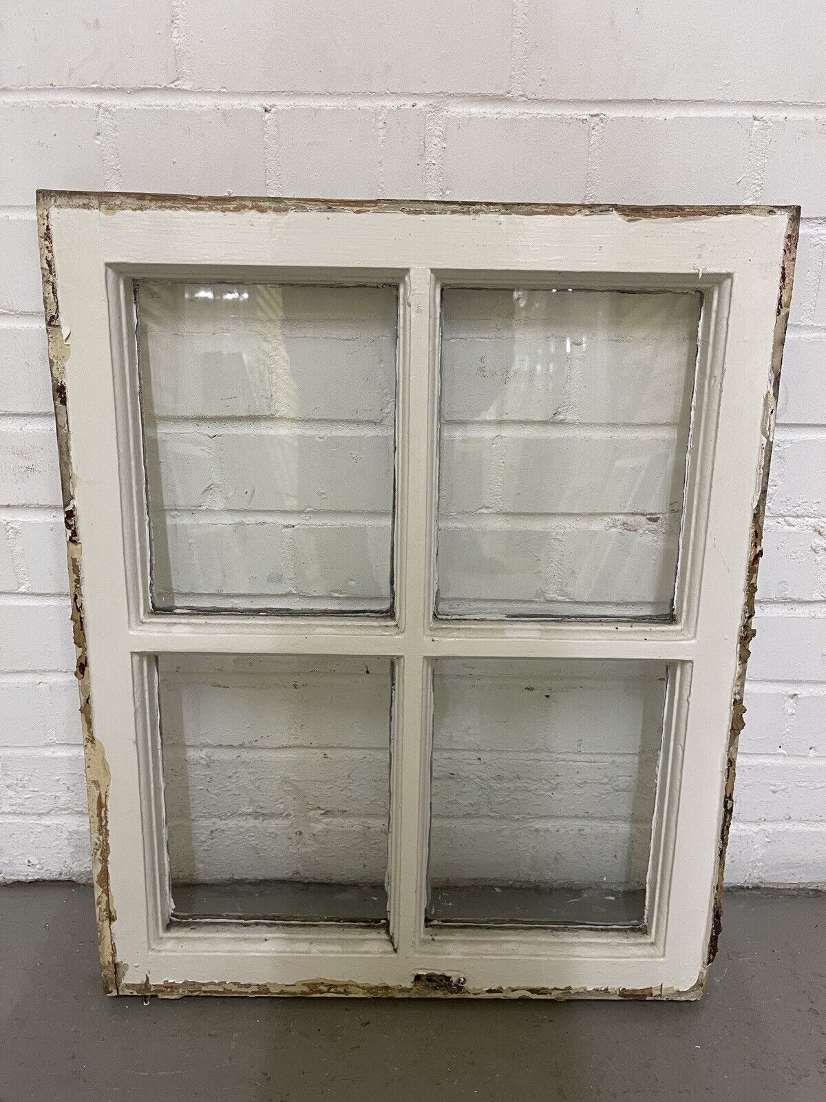 Reclaimed Old Georgian 4 Panel Wooden Window 515 x 635mm