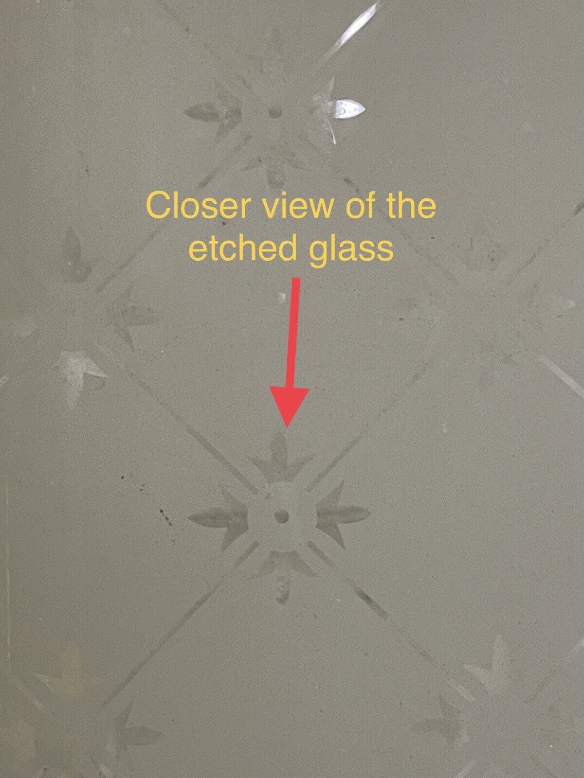 Reclaimed Old Victorian Wooden Panel Front Door Etched Glass 2023mm x 809mm